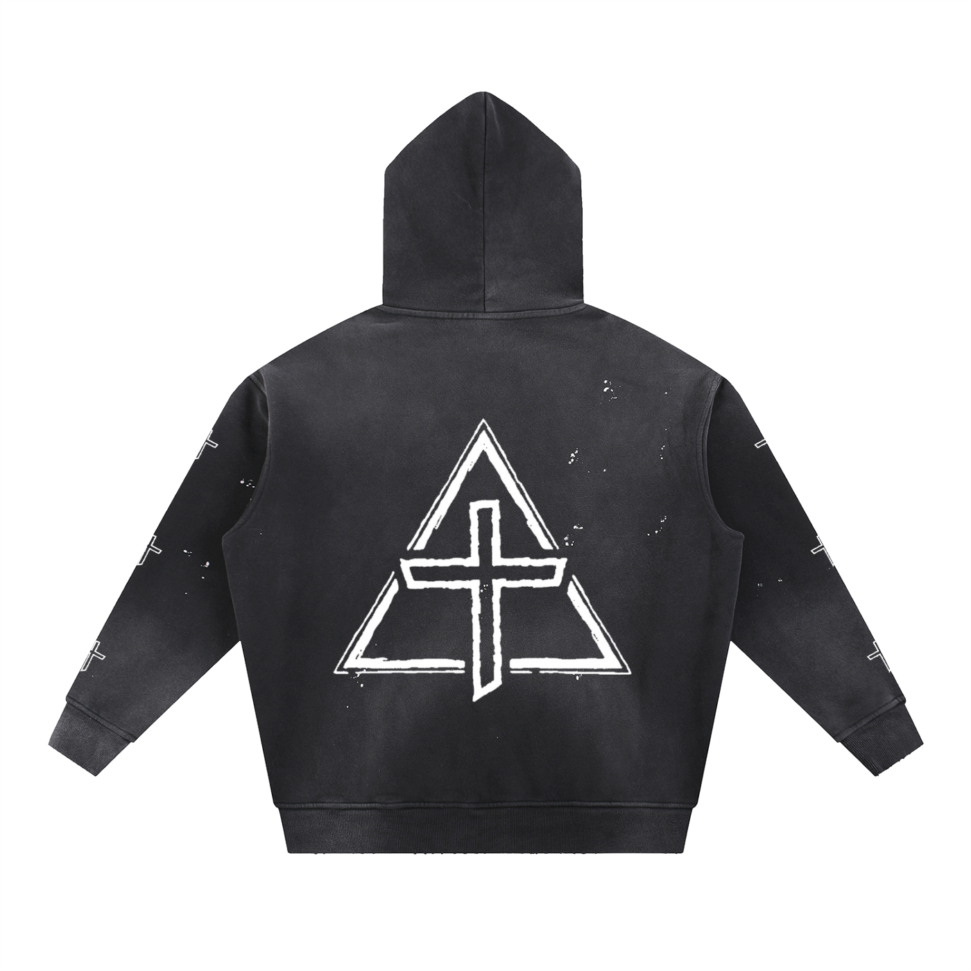 OG Vintage Frayed Hoodie - Black