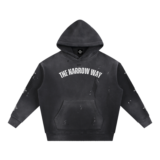 OG Vintage Frayed Hoodie - Black
