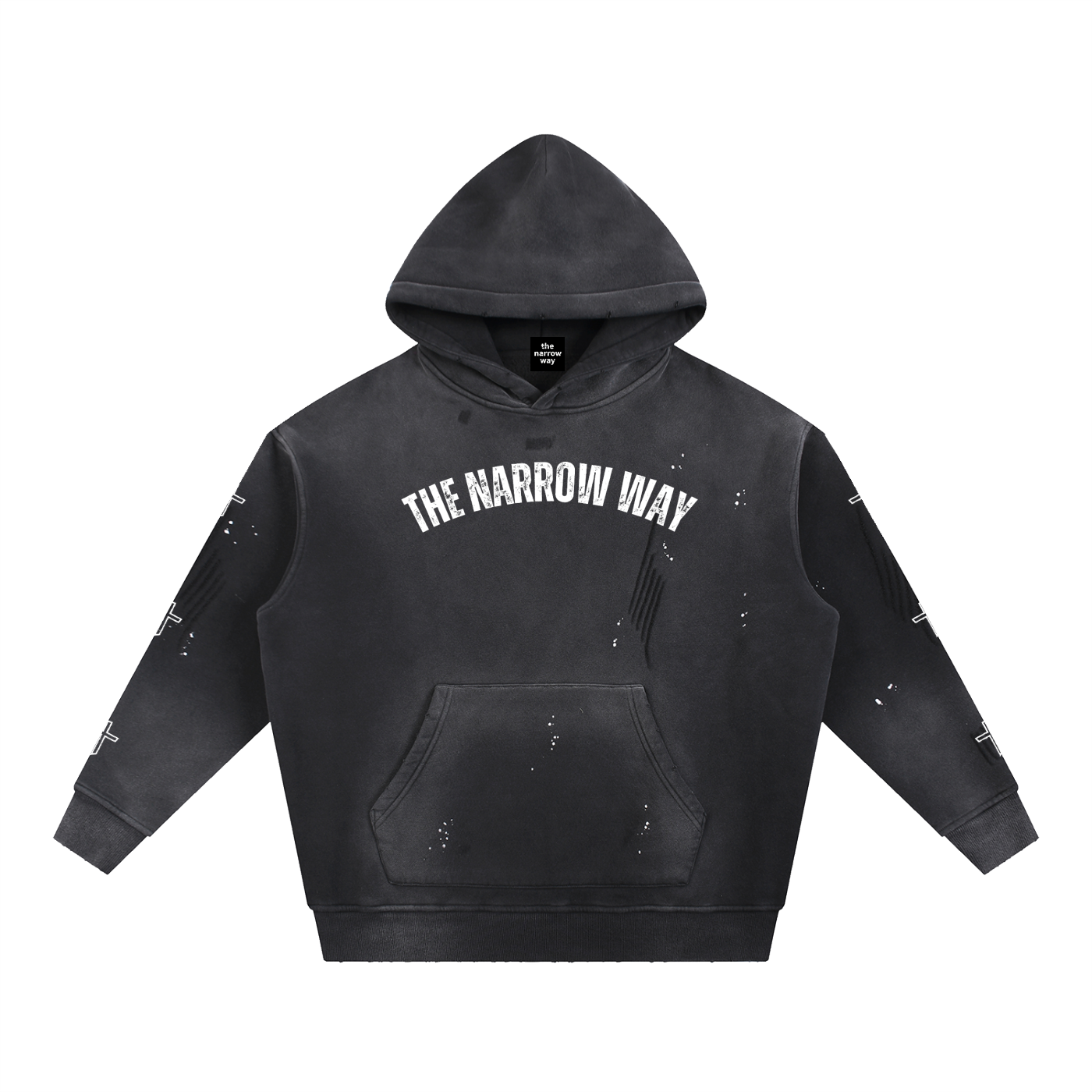 OG Vintage Frayed Hoodie - Black