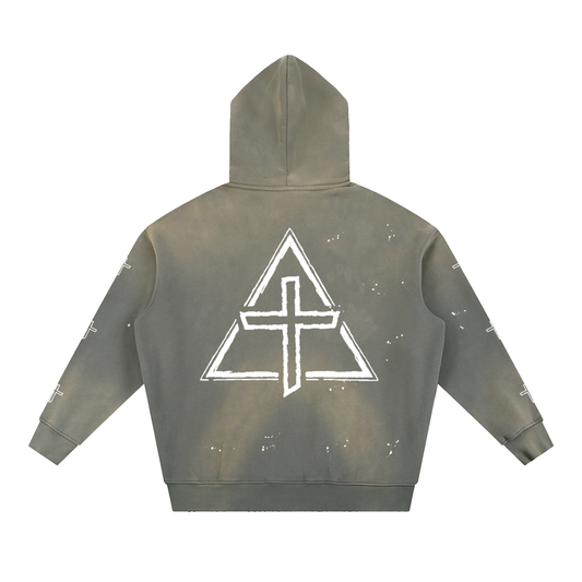 OG Vintage Frayed Hoodie - Gray